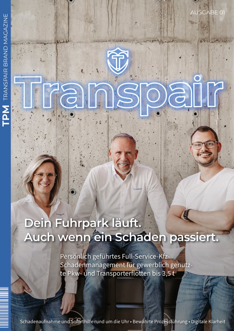 Titelseite Transpair Brand Magazine Ausgabe 01